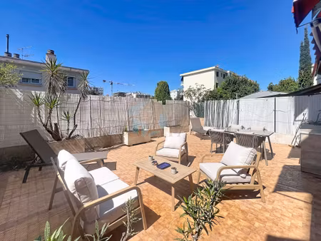 cannes 2p secteur riou avec terrasse de 47m2