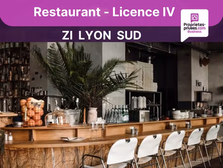 restaurant en zone industrielle - 120 couverts - terrasse - lyon sud