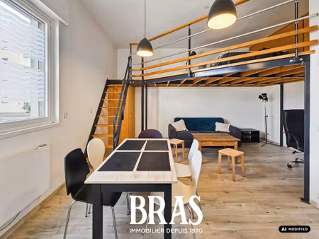 location appartement 1 pièce meublé 39m² reze 44400