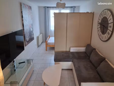 appartement meublé t1 au rez-de-chaussée