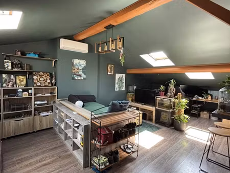 ? appartement esprit loft sous les toits – 77 m² au sol avec jardin privatif – castres