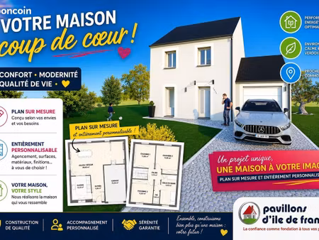 maison 85 m² avec terrain à mouroux (77)