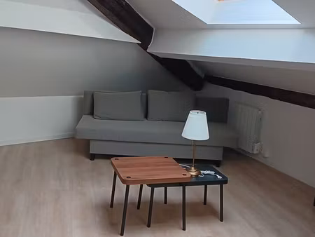 grand studio meublé de 19m² (47m² au sol) hyper centre ville