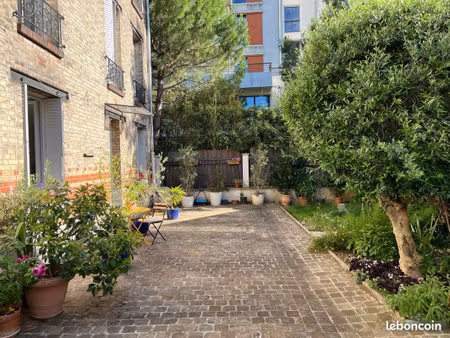 boulogne-nord – 2 pièces atypique 43 m² – rez de jardin