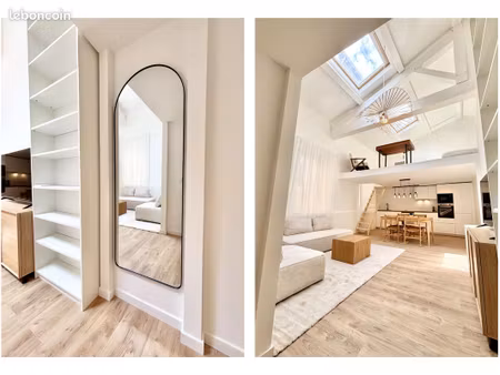 t3 duplex 2 chambres avec séjour cathédrale de 5,40 m à st victor – dpe b