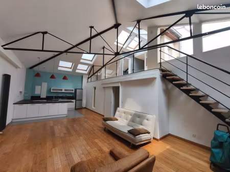 loft 120 m² à vendre – wazemmes (lille) – sauna, garage, terrasse – 359 900