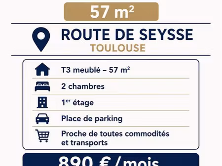 appartement meublé à louer