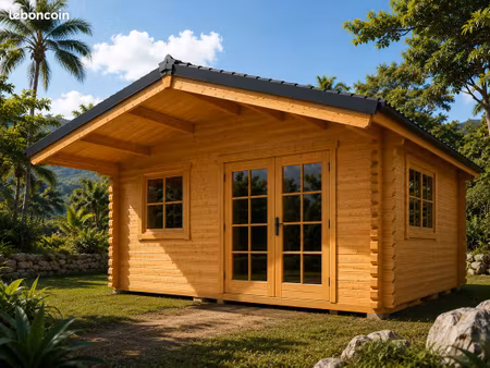 chalet 20 m2 en madrier massif