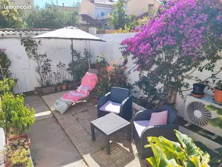 immobilier maison de ville avec jardin