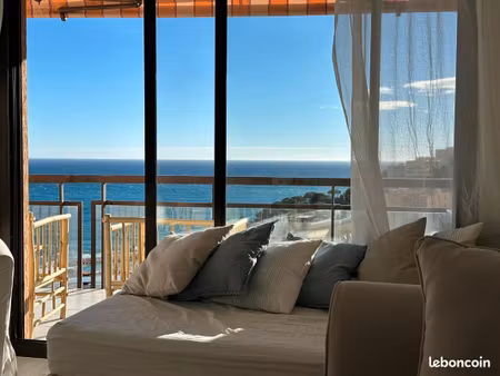 3 pièces vue mer avec parking proche monaco