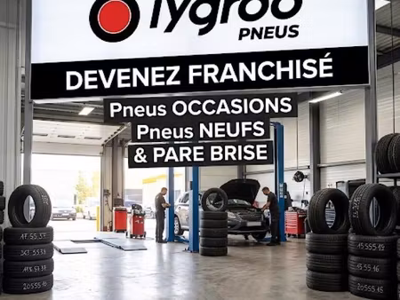 devenez franchisé garage tygroo pneus occasions / neufs et pare brise
