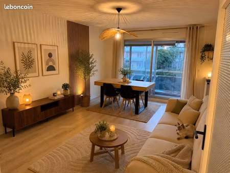 appartement t3 entièrement rénové et meublé – anglet face au bab2