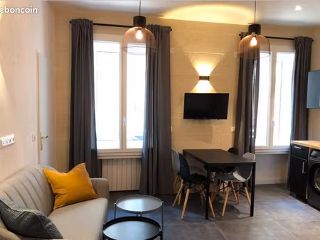 f2 meublé renovée avec fibre - centre toulouse