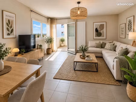 appartement 3 pièces 63 m²