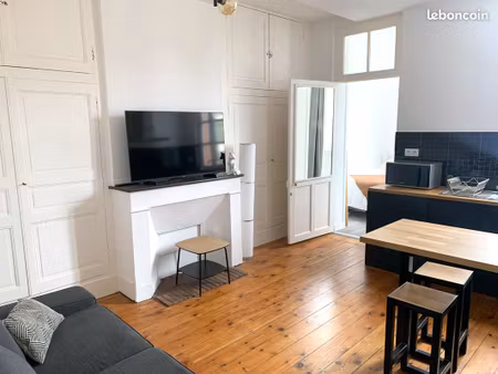 t2 meublé 31 m2 refait à neuf, les chalets