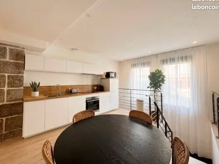 souplex t3 atypique 60,69 m² sur 2 niveaux — vendu meublé