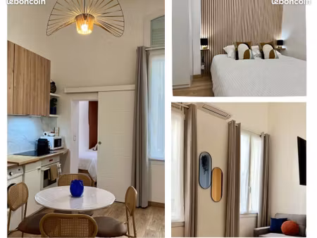 t2,5 meublé – 35 m² – hyper centre aix-en-provence – rénové – climatisé