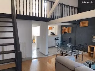 appartement en duplex sympa 67 m2 2/3 pièces meublees proche centre ville et gare
