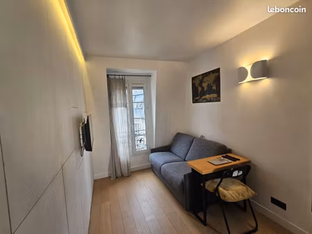 studio lumineux refait à neuf – 6e et dernier étage avec ascenseur – paris 14e (rue lecuir