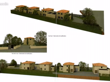 projet de 4 villas en construction à montélimar
