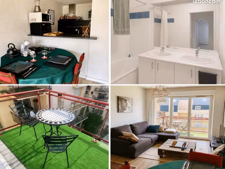 appartement t3 lumineux meublé + place de parking / résidence sécurisée