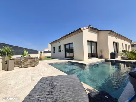 vente | maison | 5p | 3ch | 118.42 m² | cazouls-lès-béziers | expo sud-est | jardin · pisc