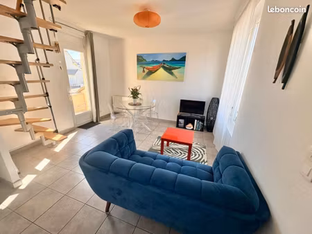 maison meublée t3 50 m2- 2chambres - robien - fibre - jardin - parking gratuit - idéale co