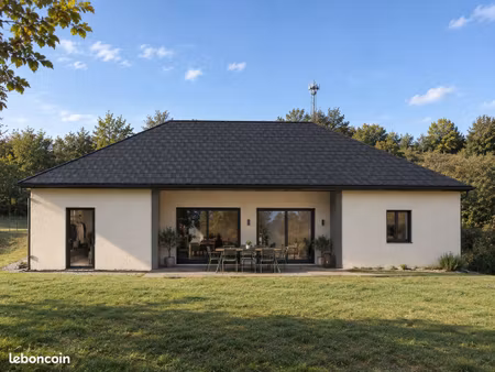 maison neuve bioclimatique ossature bois, à construire