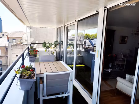 t3 lumineux – quartier île de versailles, immeuble récent, terrasse & box