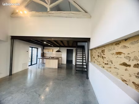 maison loft de caractère – 97 m² – terrasse –