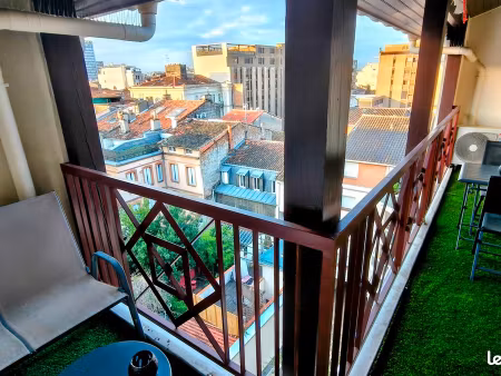toulouse centre - t2 meublé 48m2 + terrasse 8m² - 7ème étage - novembre 2026 à avril 2027