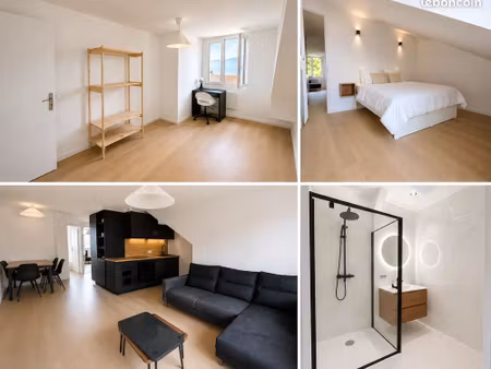 appartement t3 – 70 m² – vue lac & montagnes – entièrement neuf et meublé
