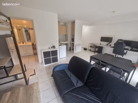 appartement t1 35m2 + 35m2 terrasse + 20m2 jardin