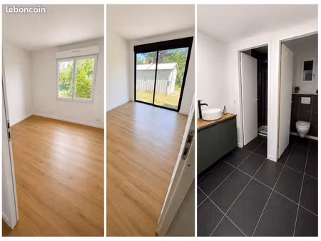 maison individuelle t4 de plain-pied – 87 m² – entièrement rénovée – jardin, terrasse bois