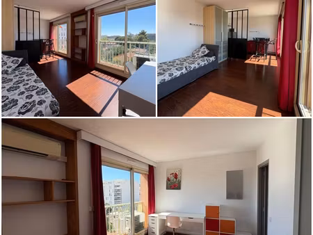 studio meublé 28 m² – vue notre-dame de la garde – climatisation – timone