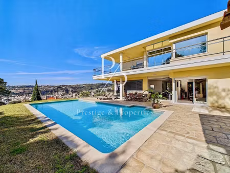 a vendre - villa contemporaine vue mer - 4 chambres - nice