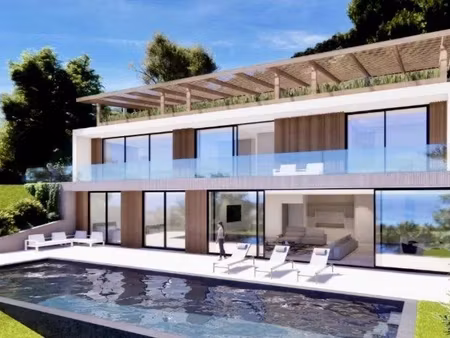 roquebrune-cap-martin–projet de villa contemporaine de luxe avec permis accordé, vue mer,.