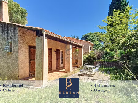 villa provençale quartier saint-brigitte fréjus, environnement verdoyant