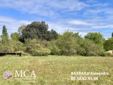 vente terrain 600 m² à ambares-et-lagrave (33440), 149 000 €