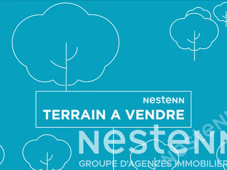 saint-pierre-quiberon - terrain viabilisé côté baie de 317 m² à vendre à 300 mètres de la 