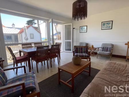 a vendre carnac - appartement t3 - vue mer - plage à pied