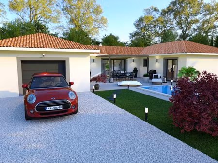 terrain avec maison neuve à vendre