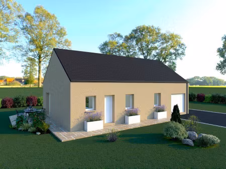 terrain avec maison neuve à vendre