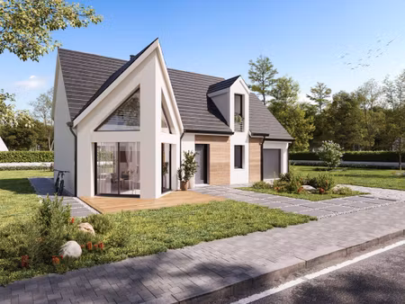 terrain avec maison neuve à vendre
