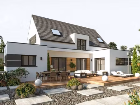 terrain avec maison neuve à vendre