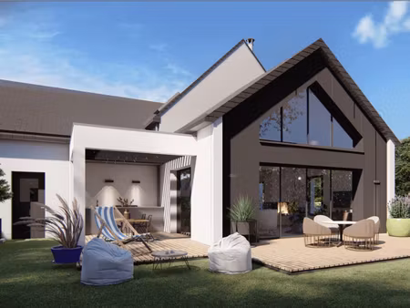 terrain avec maison neuve à vendre