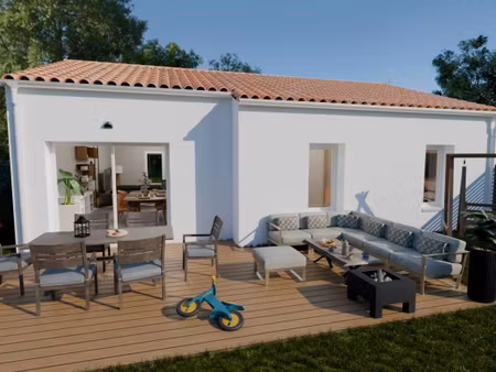 terrain avec maison neuve à vendre