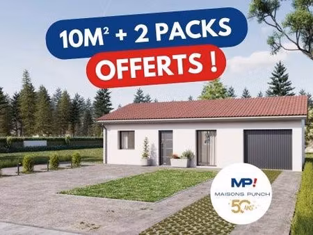 terrain avec maison neuve à vendre