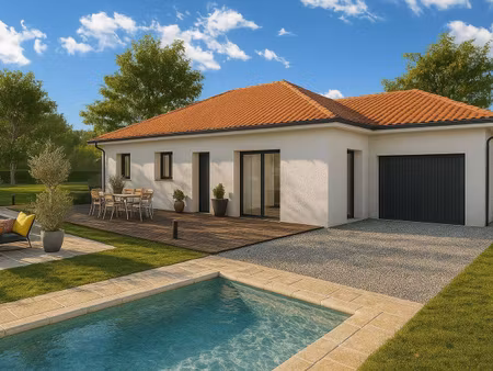terrain avec maison neuve à vendre