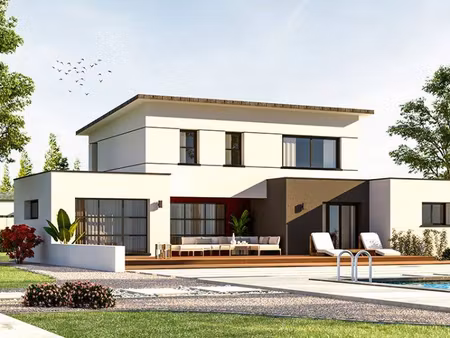 terrain avec maison neuve à vendre
